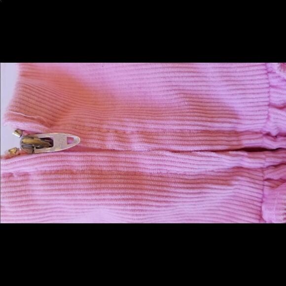 American vintage smocked cottagecore corduroy dress Betti Terrell Johnston pink - Picture 5 of 5